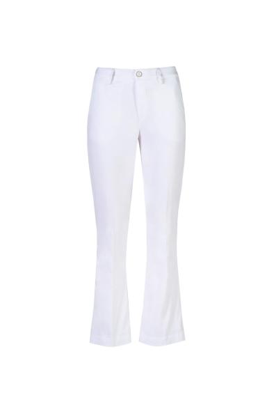 LATINO' -  WHITE MICHELA TRUMPET TROUSERS