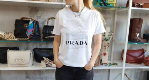 F.Y.F - T-SHIRT BIANCA OVER STORIA PRADA