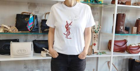 F.Y.F -  WHITE T-SHIRT OVER Y.S.L FIGURINO