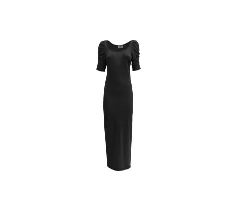 SO ALLURE - ABITO LUNGO JERSEY NERO