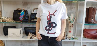 F.Y.F - T-SHIRT BIANCA OVER Y.S.L SERPENTE