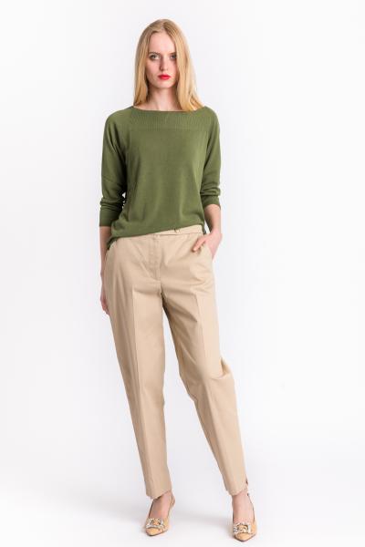 MERCI - PANTALONE CROPPED BEIGE