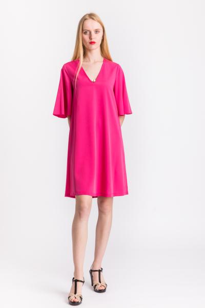 KARTIKA - SHORT FLARED FUCSIA DRESS