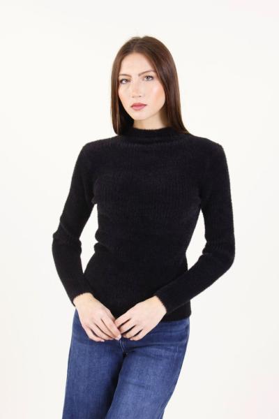 MYASTREET - MAGLIA EFFETTO PELO A COLLO ALTO