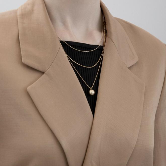 DANSK SMYKKEKUNST - COLLANA CATENE QUATTRO FILI ORO - foto 1