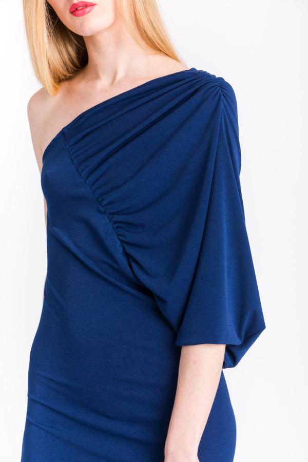 SO ALLURE - LONG BLUE ONE-SHOULDER DRESS - photo 1