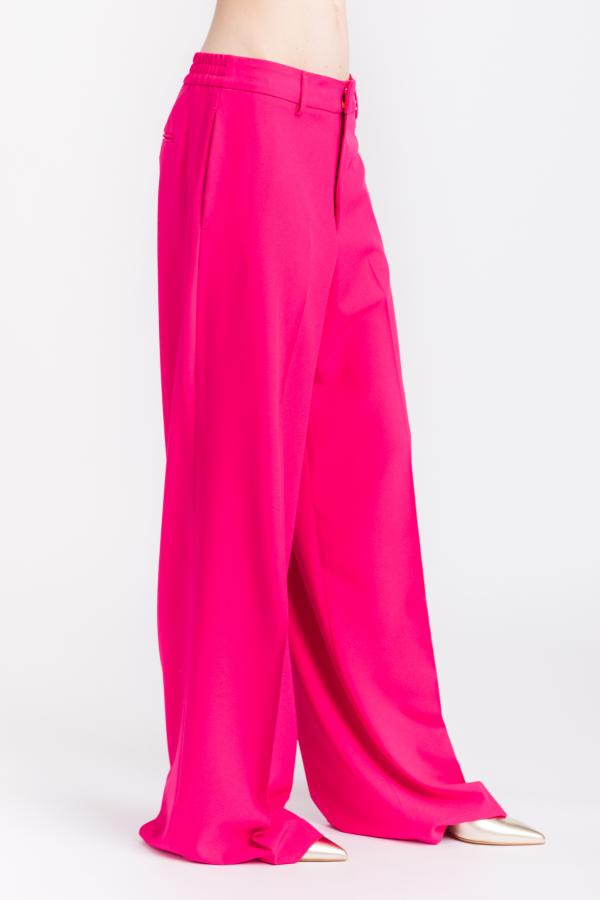PT TORINO - PANTALONE PALAZZO CADY LORENZA FUCSIA - foto 3
