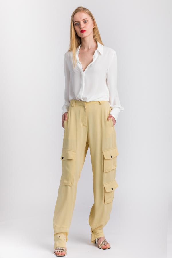 PT TORINO - PANTALONE CARGO GISELLE FLUID MAT