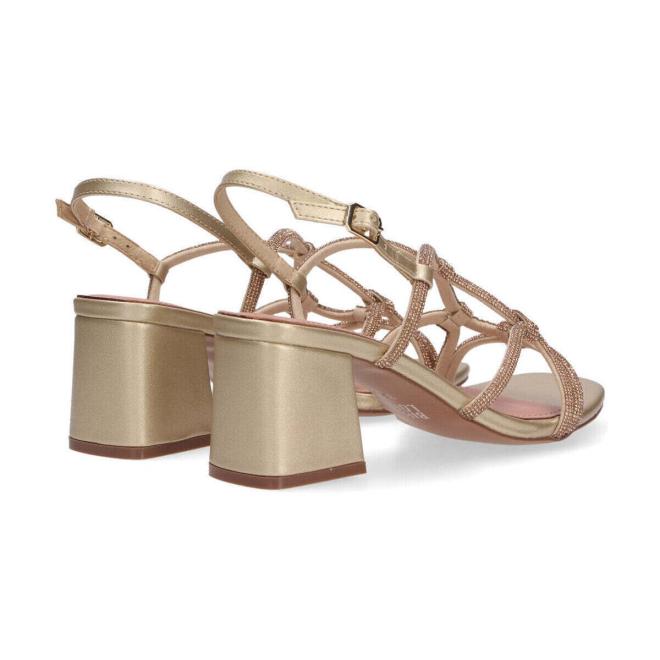 BIBI LOU - SANDALO TACCO SLINGBACK ORO ALESSANDRA - foto 2