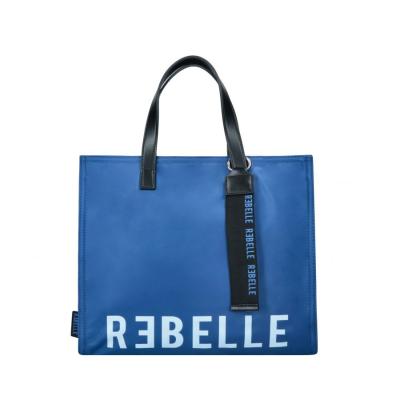 REBELLE - BORSA SHOPPING ELECTRA NYLON BLUE