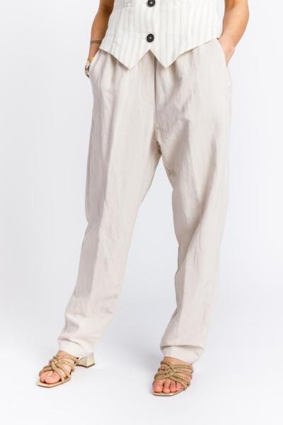 8PM - IVORY JOGGER TROUSERS