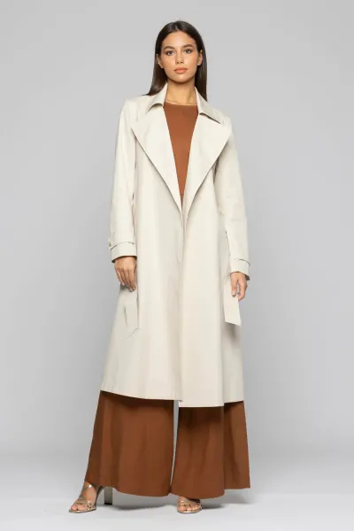 KOCCA - LONG TRENCH COAT WITH MOERETH BELT