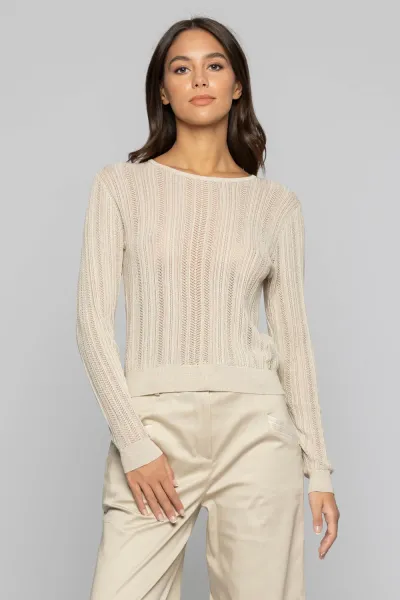 KOCCA - CURUCCO PERFORATED KNIT SWEATER