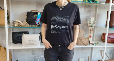 F.Y.F - BLACK T-SHIRT OVER STORY Y.S.L