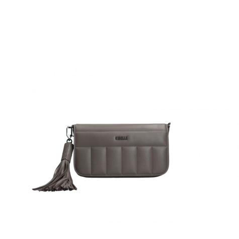 REBELLE - BORSA A MANO IN PELLE TAUPE GINEVRA