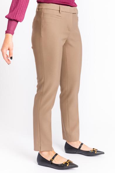 PESERICO - CNIDO STONE DOUBLE STRETCH CANVAS TROUSERS - photo 2