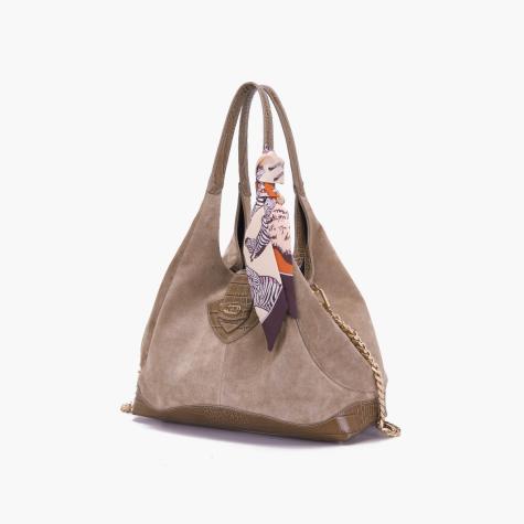 LA CARRIE - TEMPEST TAUPE SHOPPING BAG - photo 1