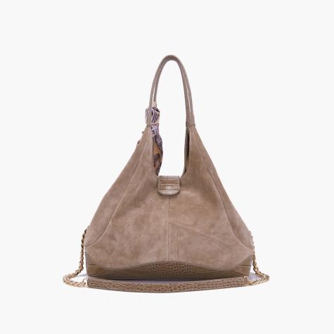 LA CARRIE - TEMPEST TAUPE SHOPPING BAG - photo 2