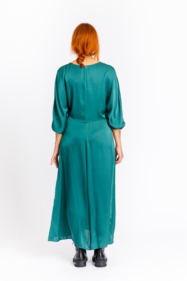 KOCCA - GREEN MIDI DRESS WITH BUTTONS - photo 3