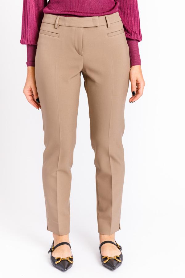 PESERICO - CNIDO STONE DOUBLE STRETCH CANVAS TROUSERS - photo 1
