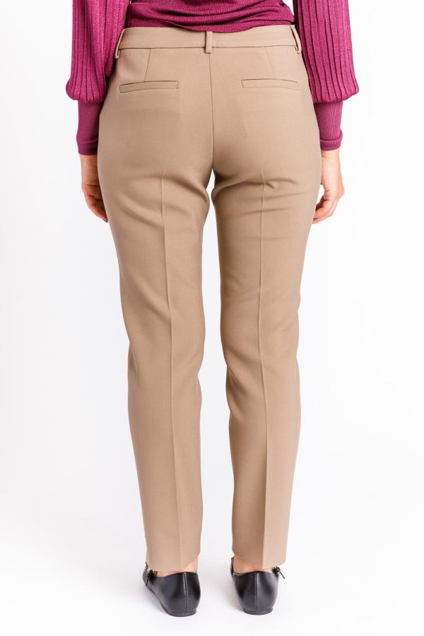 PESERICO - CNIDO STONE DOUBLE STRETCH CANVAS TROUSERS - photo 3